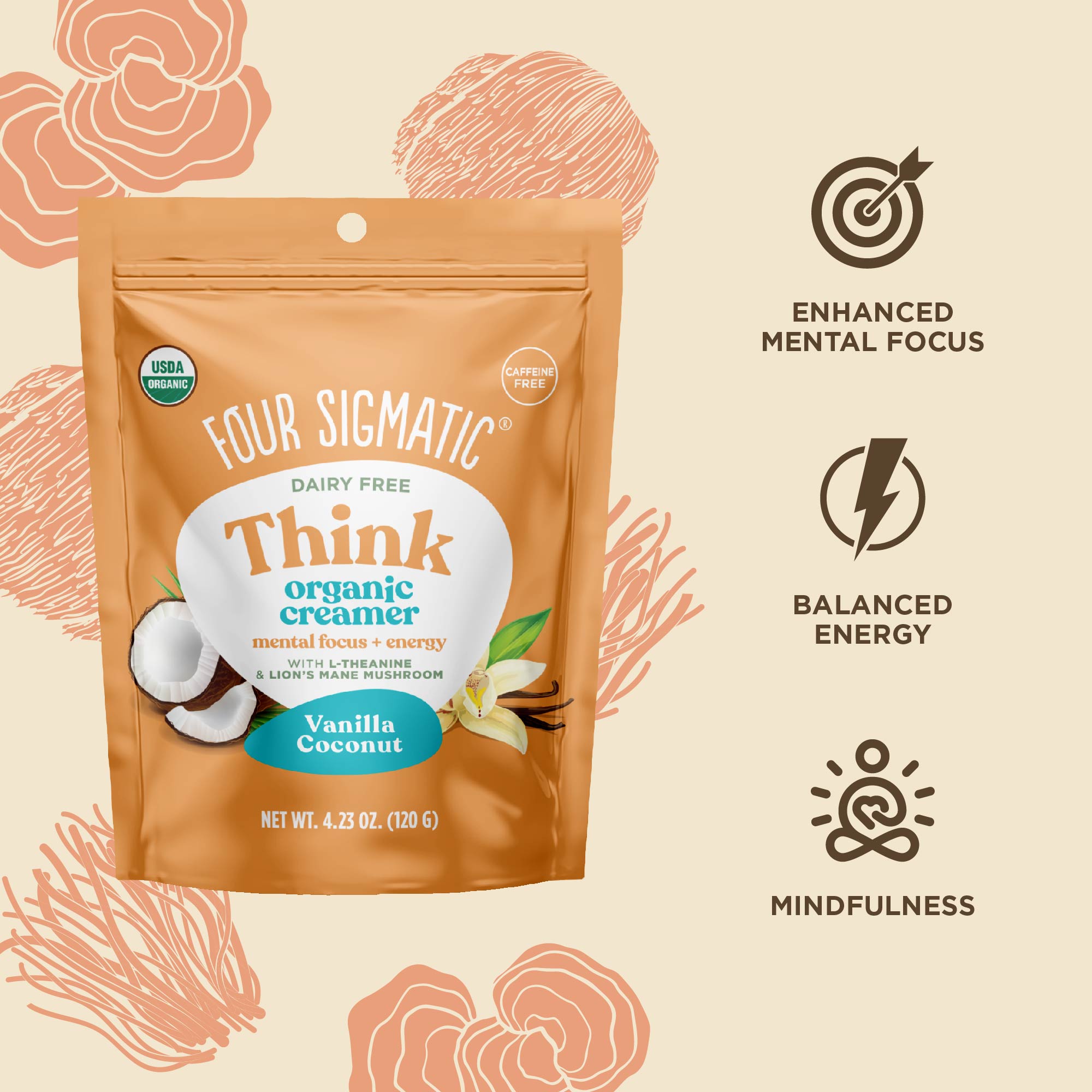 (Replo Product) Think Creamer- Vanilla Coconut (Copy) - Adaptogenic Blend