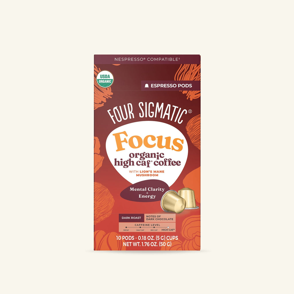 Focus Dark Roast High Caf Espresso Pods (10ct) - Plant Based