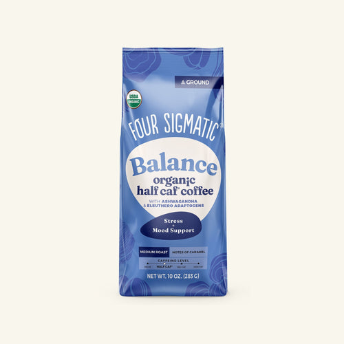 Balance Half Caf Ground Coffee - Medium - Mushroom Coffee