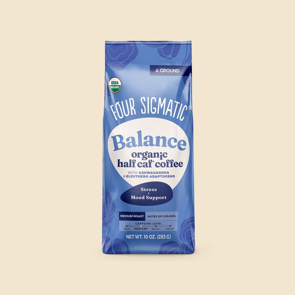 Balance Half Caf Ground Coffee - Medium - Mushroom Coffee
