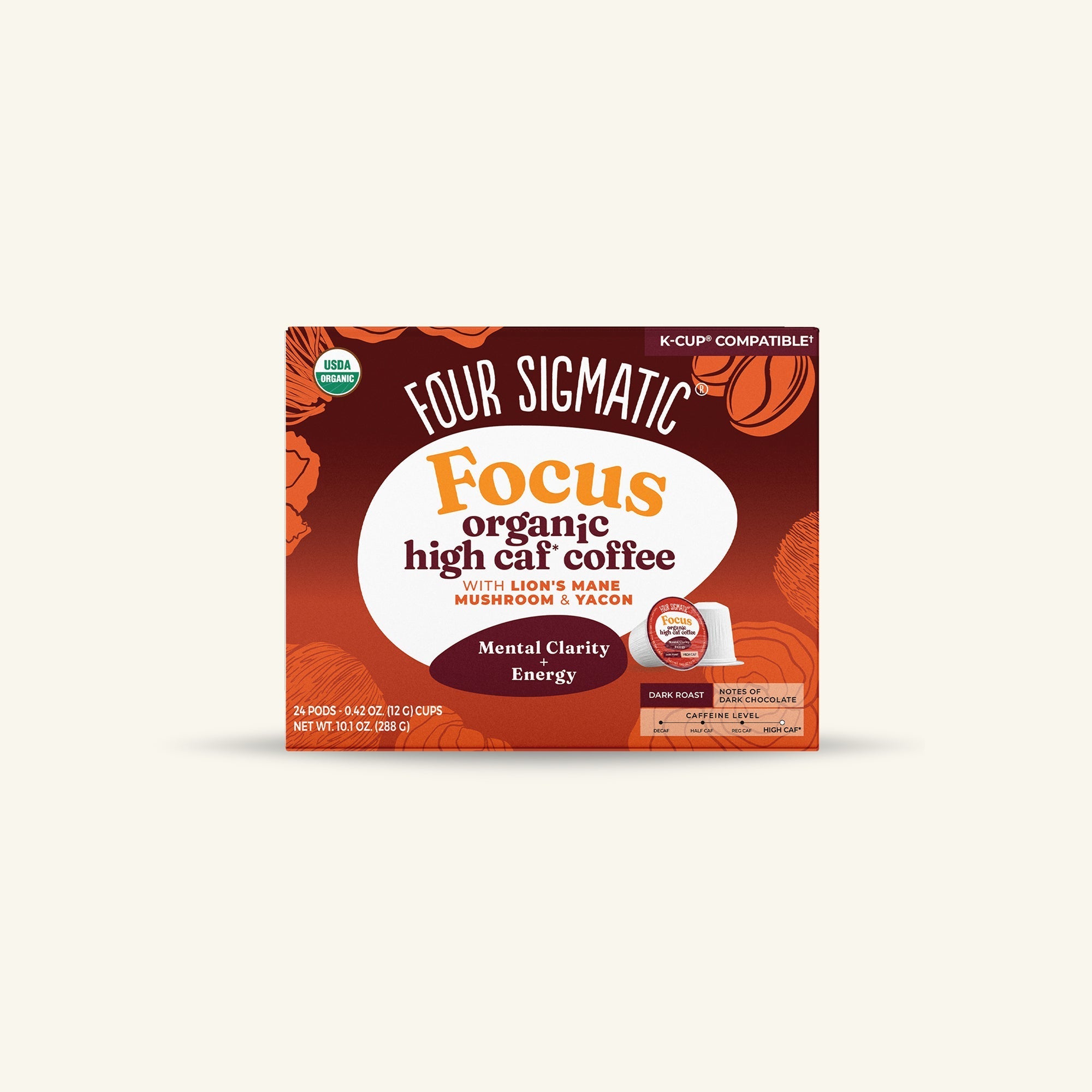 Focus High Caf Coffee Pods (24ct) - Morning Fuel