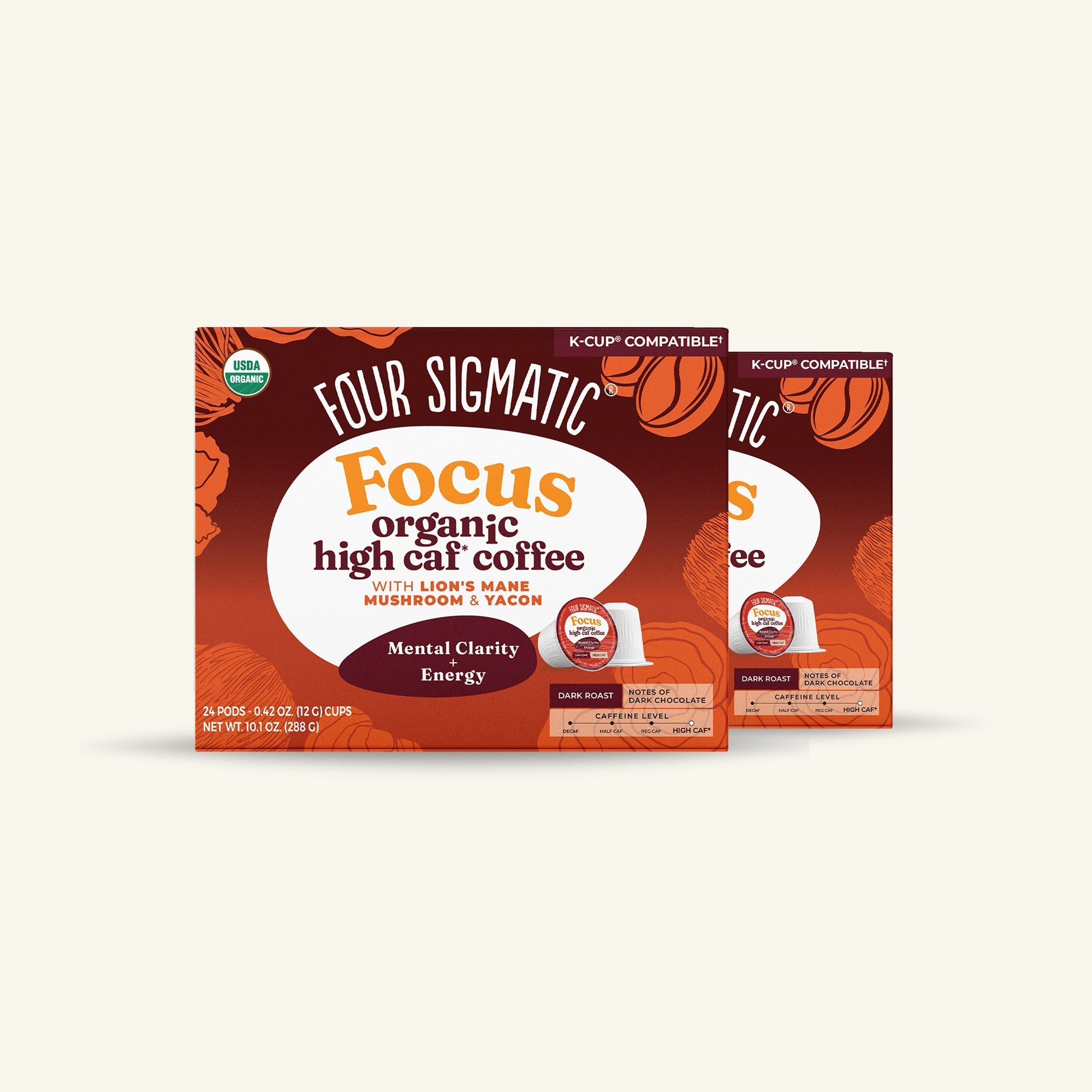 Focus High Caf Coffee Pods (24ct) - Morning Fuel