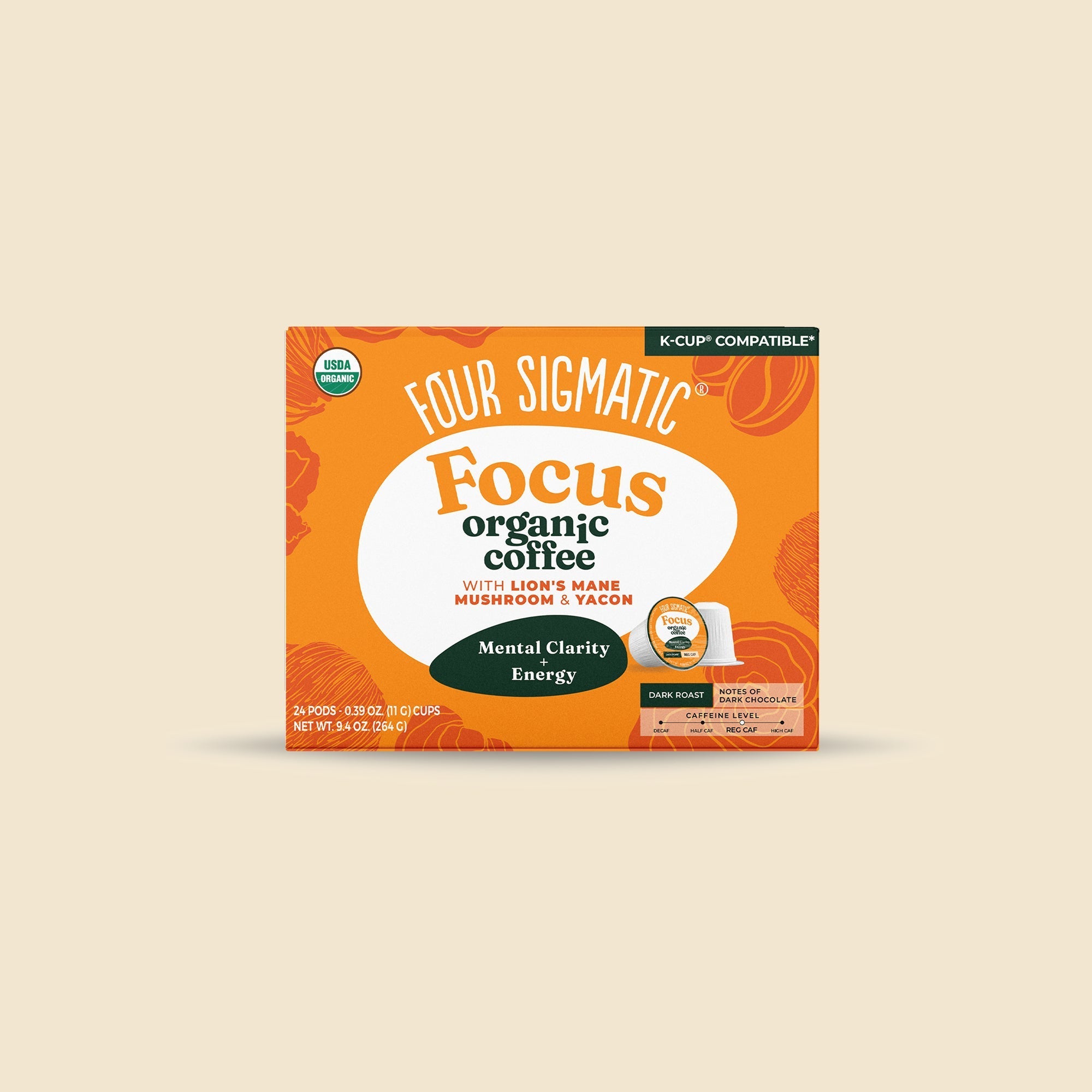 Focus Coffee Pods (24ct) - For Morning Focus