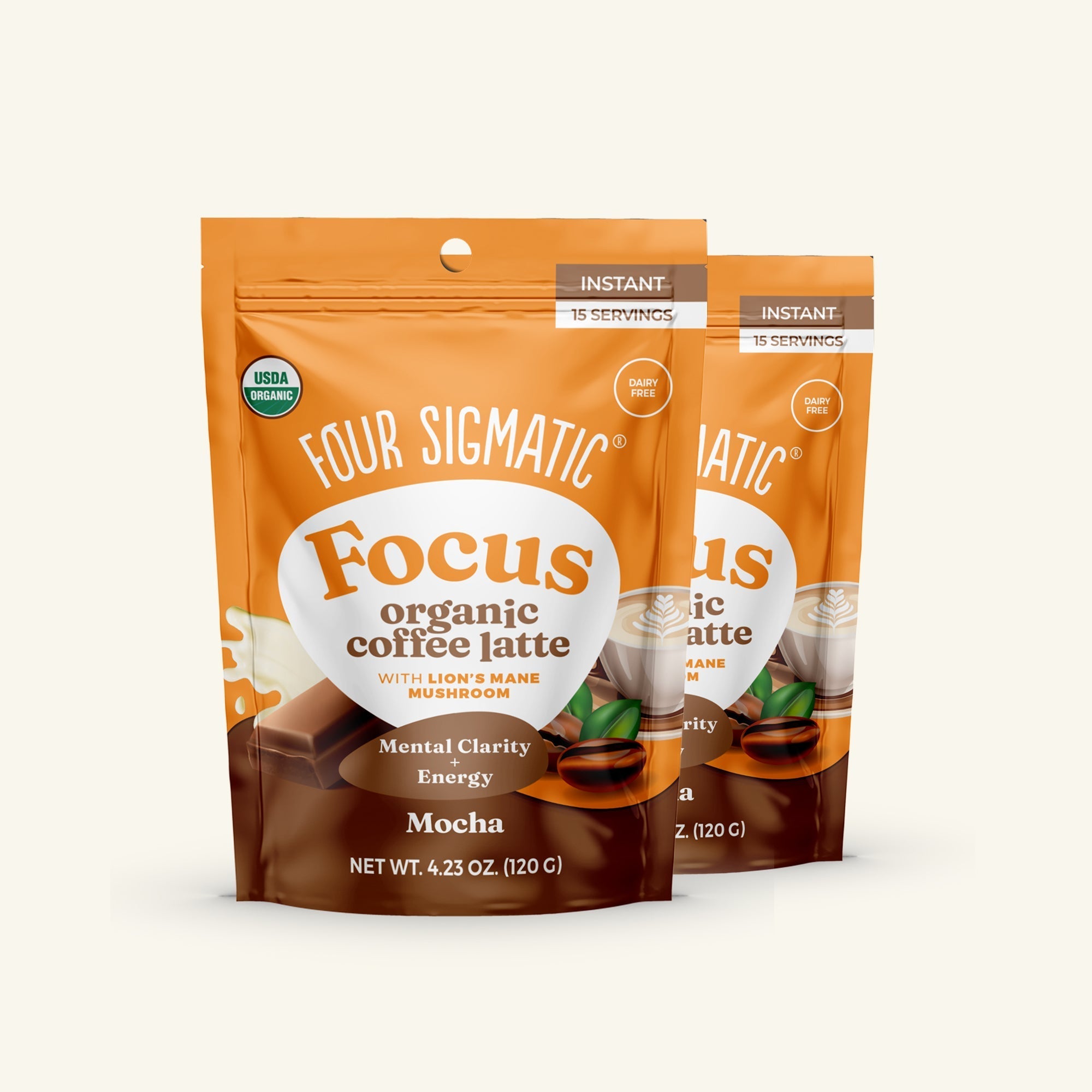 Focus Organic Coffee Latte - Mocha - Smart Coffee
