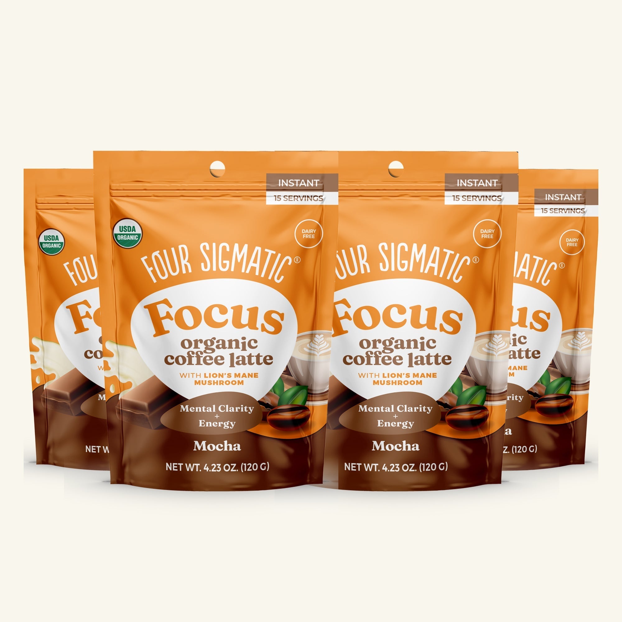 Focus Organic Coffee Latte - Mocha - Smart Coffee