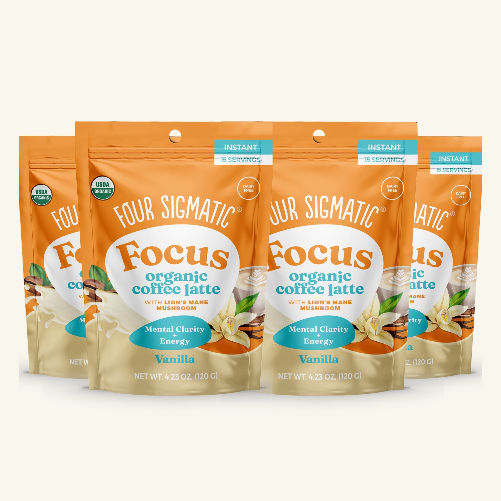 Focus Organic Coffee Latte - Vanilla - Coffee Upgrade