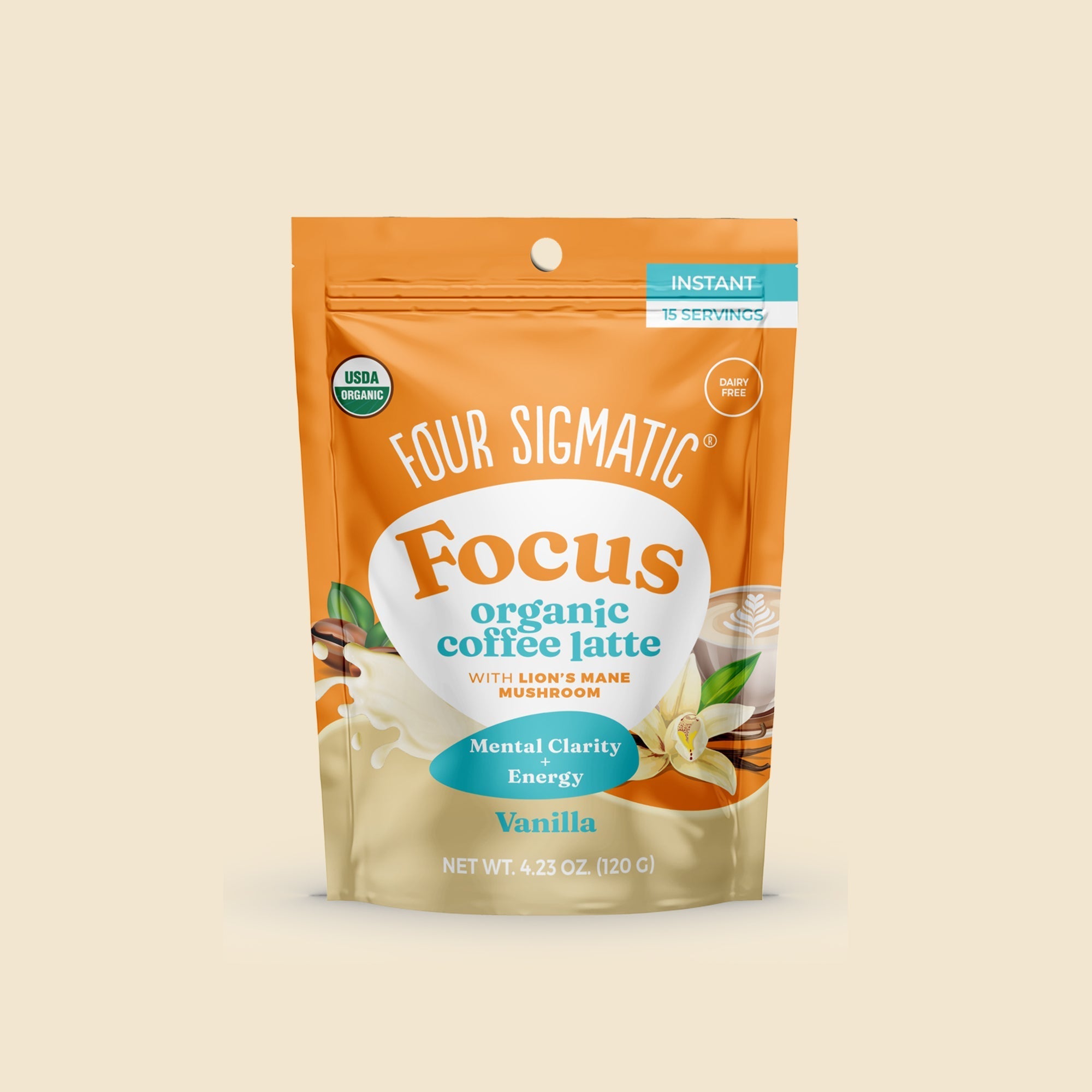 Focus Organic Coffee Latte - Vanilla - Coffee Upgrade