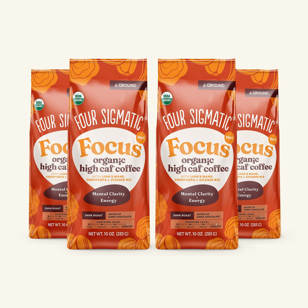 Focus Max High Caf Ground Coffee - Dark - For Everyday Wellness
