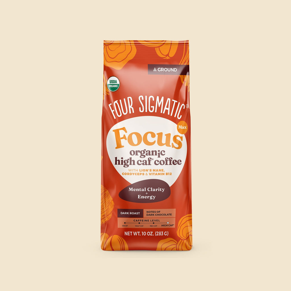 Focus Max High Caf Ground Coffee - Dark - For Everyday Wellness