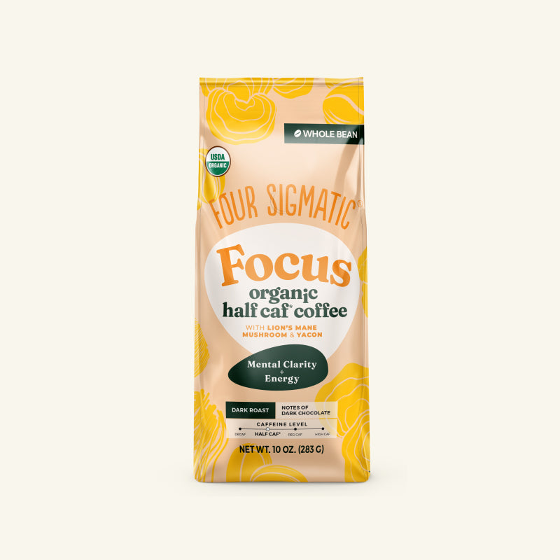 Focus Half Caf Whole Bean Coffee - Daily Wellness