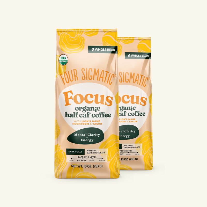 Focus Half Caf Whole Bean Coffee - Daily Wellness