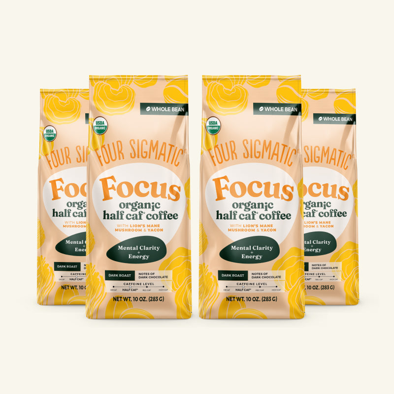 Focus Half Caf Whole Bean Coffee - Daily Wellness