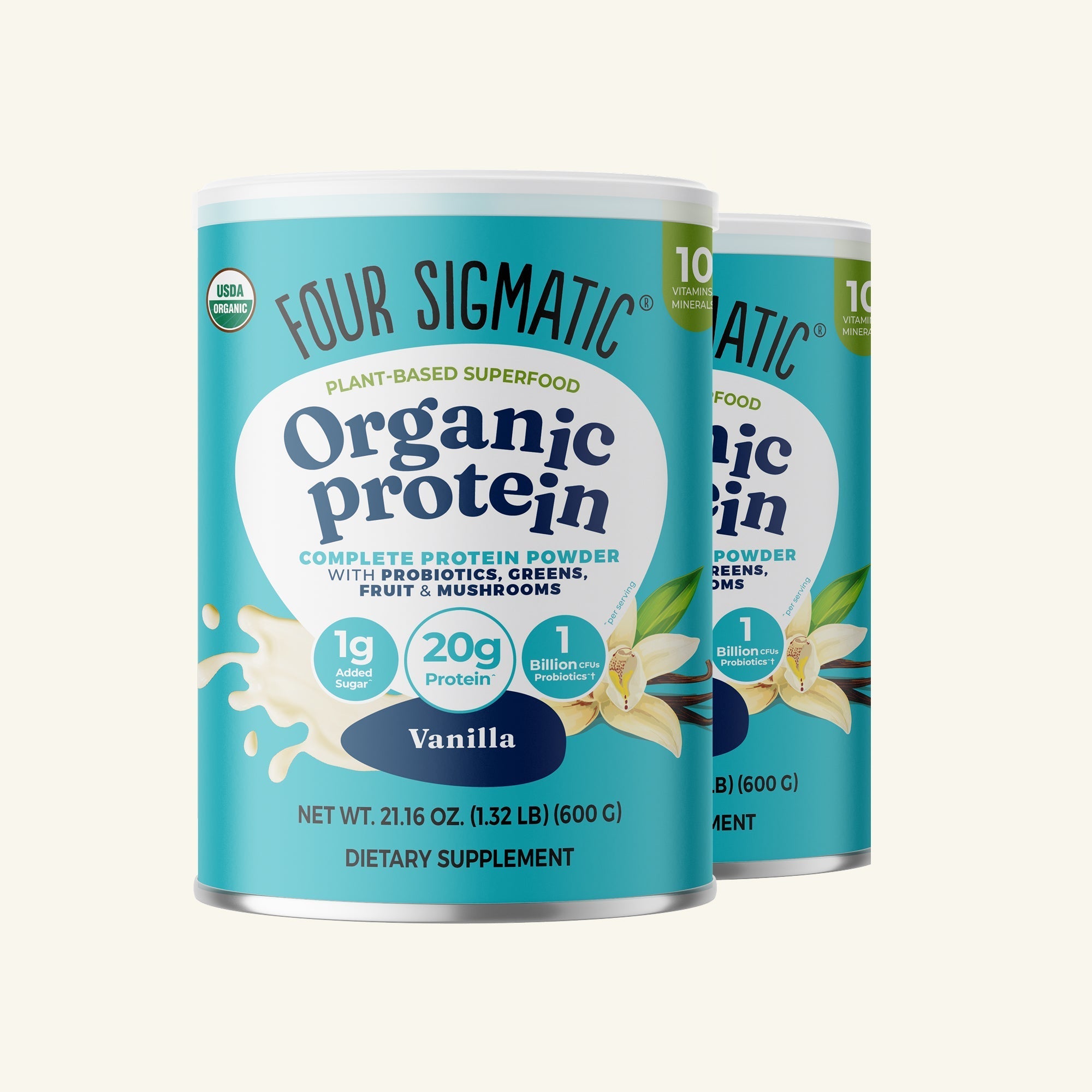 Plant-Based Protein – Vanilla - Mushroom Coffee