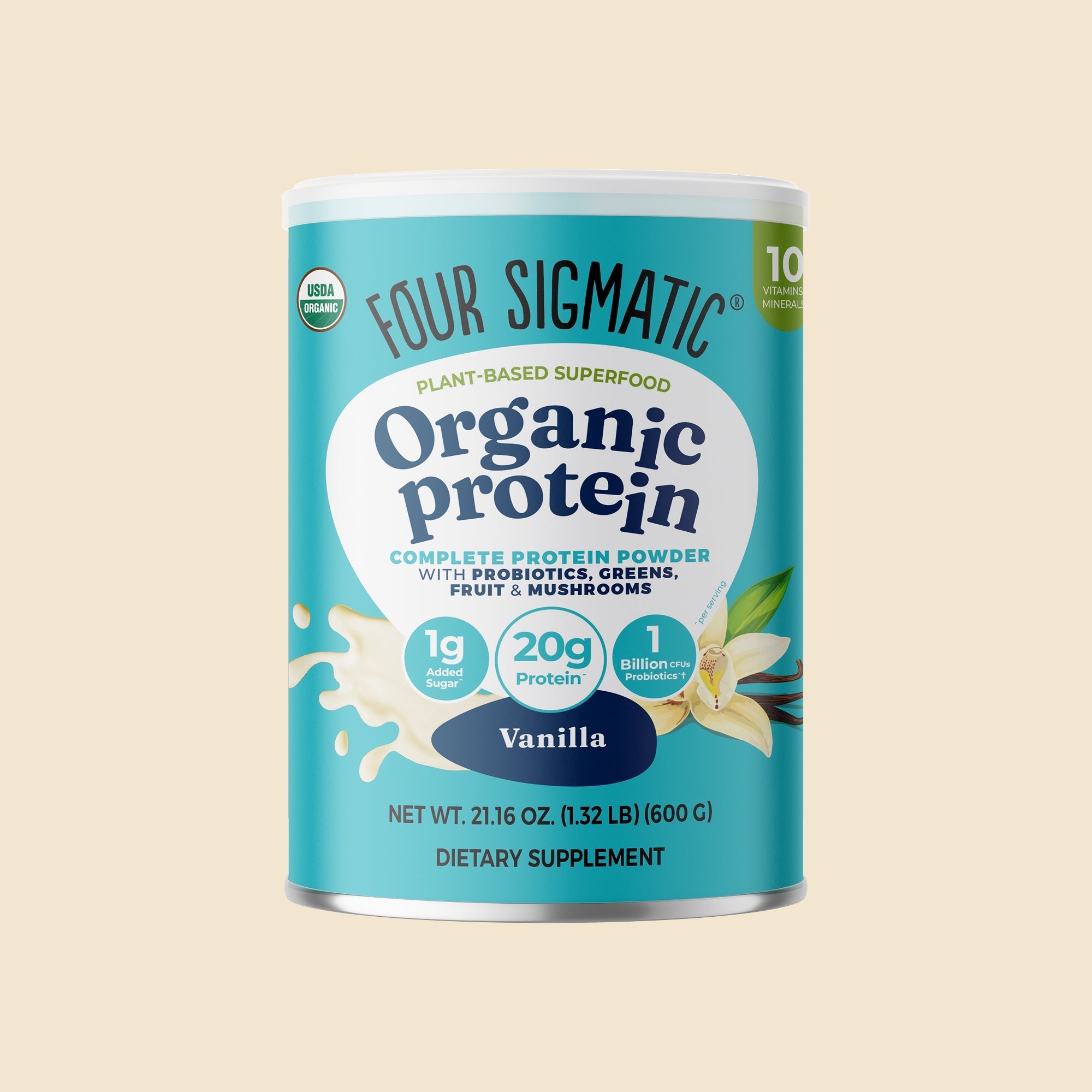 Plant-Based Protein – Vanilla - Mushroom Coffee